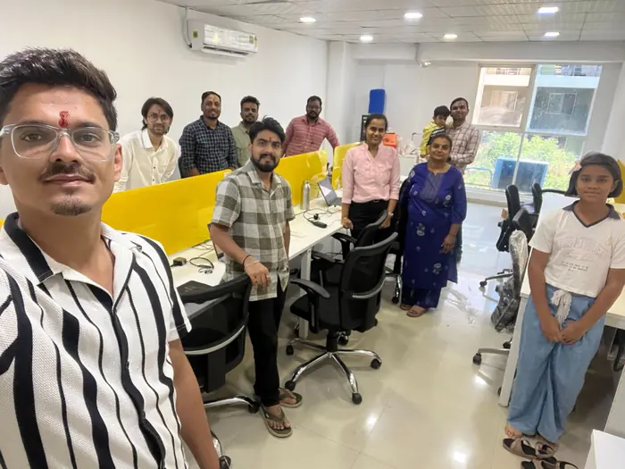 Barquecon Technologies team gathered at the office for a group photo